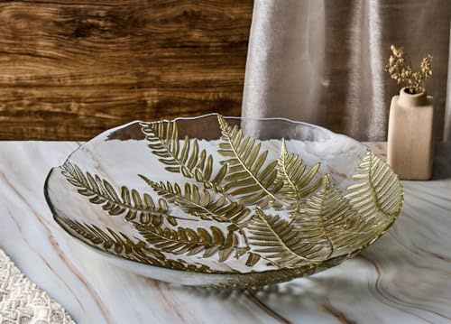 Anton Studio Designs - Gold Fern Bowl - Luxurious Decorative Bowl