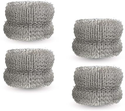 Paquete de 4 anillos descalcificadores, limpiador de teteras, anillos antical de acero inoxidable, reutilizables, adecuados para descalcificar teteras y hervidores