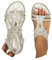 RYTEJFES Glitzer Sandalen Damen Sommer, Strass Sandalen Elegant Flach Schuhe, Sommerschuhe Frauen Bequem Weichen, 45