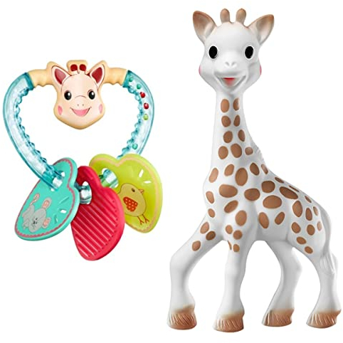 Sophie la girafe Geschenkset für Babys mit Rassel und Beißring