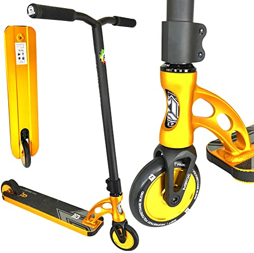 MGP Madd Gear MGO (Vx10) PRO Limited Stunt-Scooter Park Trick Tret Roller H=81cm Gold + Fantic26 Sticker