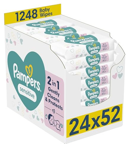 Pampers (Alte Version), Babytücher 0%, 1248 Tücher (24 x 52 Stück)