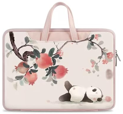 BybAgs Borsa da ufficio squisita e carina, borsa da college, da giorno, borse da viaggio d'affari con tasca e manico, valigetta casual (Color : Pink, Size : 15.6 inches)