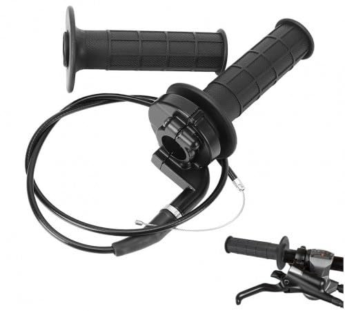 Empuñadura del Acelerador Acelerador Twist, Con Cable de Acelerador de 1 m, Compatible con la Mayoría de Motos de Cross, Minimotos y Bicicletas de Bolsillo