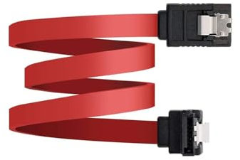 Nanocable - Cable de datos SATA de 50 cm con anclajes incluidos. Ideal para una conexión segura y eficiente en sus dispositivos.