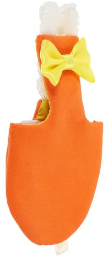 Kichvoe Bird Diaper Clothes for Large Parrots Xl with Orange Pattern, Washable Flight Diaper Liner for Cockatiel, Conure and Outdoor Use