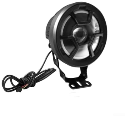 Caswynlife Fat Bike Phare avant de vélo électrique 12-48 V étanche IPX6 100 Lux en alliage d'aluminium avec connecteur SM à 3 broches