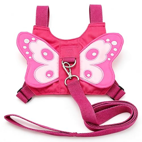 Cisixin Bebé Anti-Lost Mochila, Mariposa Baby Kids Anti-perdido Mochila con Mini de Arnés Reins Niño Pequeño con Correa de Seguridad