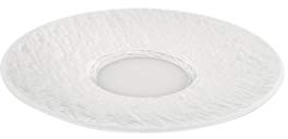 Villeroy und Boch - Manufacture Rock blanc Kaffeeuntertasse, formschönes Untertellerchen aus Premium Porzellan, spülmaschinengeeignet, weiß