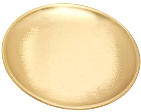 NKlaus Moderner Untersetzer Ø12cm Messing Gold Kerzenteller Dekoration Stumpenkerzen 10580