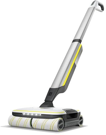 Kärcher FC 7 Cordless All-in-One Hard Floor Cleaner with 4-Roller Technology for Simultaneous Wet and Dry Debris Removal