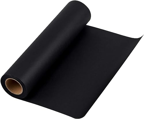 Kraftpapier, Geschenkpapier, Kraftpapierrolle schwarz 30cm*50m Ideal für Kunsthandwerk, Geschenkverpackung Verpackung, Packpapier, Lebensmittelpapier