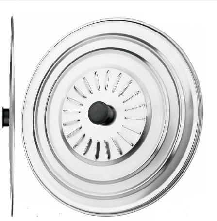 Super Mundo - Tapa metálica para sartenes y ollas, Multiusos Anti Salpicaduras,Tapa con Mango ergonómico 36 cm(47308)