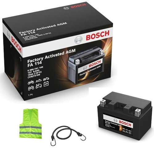 KOMPATIBEL MIT Kawasaki Ninja ZX-4R 400 pro Jahr 2024 al 2024 Batterie Bosch YTZ10S FA114 DER Versand ERFOLGT GEGEN GEBÜHR BATTERIEN AGM Gel SLA 8,6 AH 12V 150X88X93MM CCA 150A