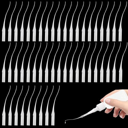 300 STK Klebespitzen, Kleber Micro Tips Kunststoffkleber Flaschenspitzen, Leim Extender Mikrospitzen, Extender Präzision Applikator für Labordosieren Klebespender Pipette Tropfer Tips