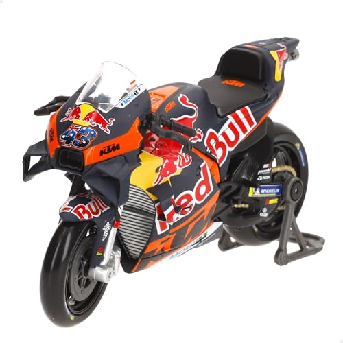 Maisto MOTORBIKE 2023 RED BULL KTM FACTORY (#33 BINDER) - 1:18 Scale - Incredibly Detailed Die-Cast Replica Collectible Motorcycle Model, Multiple Colours