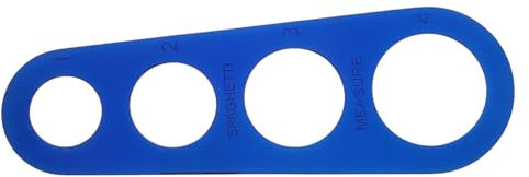 Operitacx Regla De Pasta De Acero Inoxidable Azul Herramienta De Cocina Para Medir Porciones De Espaguetis Utensilio De Medición Para Pasta y Fideos