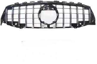 Rejilla De Radiador Para Parrilla Barra Vertical GT Modificada W118 CLA 2020-2023 Parrilla Barra Vertical Modificada Rejilla Delantera Carreras Cubierta Máscara Molduras Parrilla Delantera(Bright silv