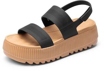DREAM PARIRS Plattform vattensandaler öppen tå justerbar lätt sommar strand kil tjocka sandaler