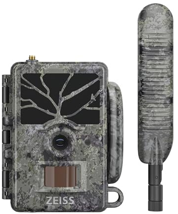 ZEISS Secacam 1 Caméra de Chasse Connectée 4G LTE, SIM, Mémoire Intégrée 32 Go, APP, 3MP, HD1080, Intelligence Artificielle, Vision Nocturne Couleurs, Détection IR20 m, Étanche IP66, Flash Invisible