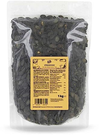 KoRo - Graines de courge de Styrie 1 kg - Naturel et non grillé, sans sel ni peau