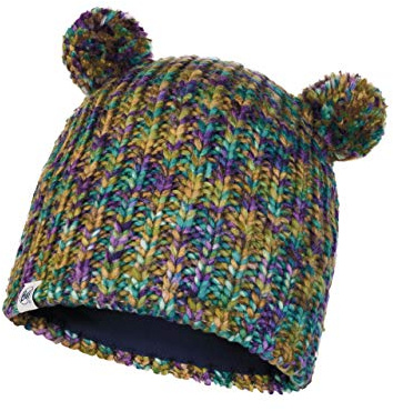 Buff Lera - Berretto in Maglia e Pile, Unisex, per Bambini, Colore: Turchese, Taglia Unica