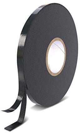 Rietlow® Doppelseitiges Klebeband Extra Stark - Universal Montageband aus widerstandsfähigem PE-Schaum - Spiegelklebeband - Schaumband - Schwarzes beidseitiges Klebeband (10mm x 10m)