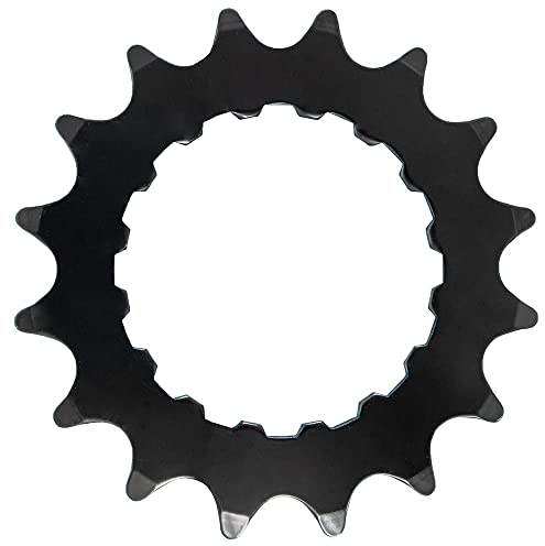 Samox Unisex-Adult PD-DM-Gen2 E-Bike Kettenblatt für Bosch GEN 2, für 1/2 x 3/32 & 11/128 Ketten, Stahl, Schwarz, Zähneanzahl: 17