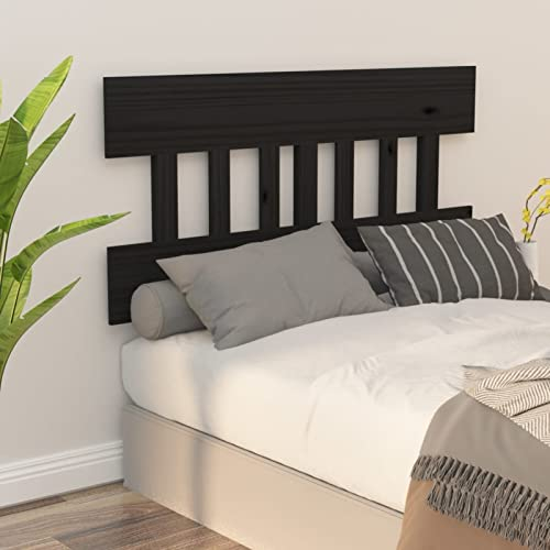 Festnight Kopfteile 1 STK.Kopfteil aus Stoff Bettkopfteil SchwarzWandschutz Bett Bettkopfteil für Bettgestell Schlafzimmer Headboard 163.5 x 3 x 81 cm Stoff