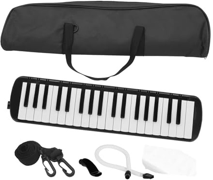 jlceh Instrumento musical melódica de 37 teclas,Melódica de 37 teclas - Piano de aire | Piano portát de armónica para niños, teclado de golpe, instrumentos musicales, juguetes