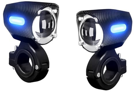Shkalacar Fendinebbia per Moto a LED, Fari supplementari Moto da 120 W 18000LM IP67 Impermeabili con staffe di Montaggio per Camion Pick-up Carrello da Golf SUV ATV, 1 Paio