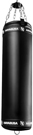 Hayabusa Classic Heavy Bag Pre-Filled Design and Specialized Hanging System - Black, 70lb