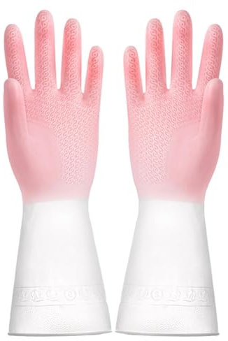 Gants de nettoyage en caoutchouc – Gants imperméables pour la vaisselle et l'entretien ménager | Gants en caoutchouc pour la cuisine, le jardinage et le nettoyage de la maison, gants de vaisselle robu