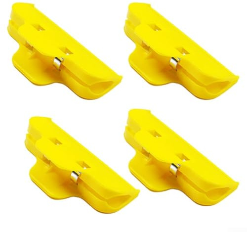 Gdfnmogo Lot de 4 pinces de fixation réglables en plastique pour réparation d'écran LCD pour téléphone portable et tablette, main jaune et bleue (jaune)