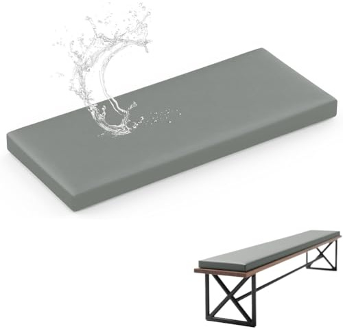 WLXFF Lavable Cojines para Banco, Impermeable Colchoneta Banco Jardin, Antideslizante Cojin Banco Interior, para Muebles Patio Exterior, Interior,No8,140X30X3CM