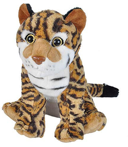 WILD REPUBLIC Cuddlekins Ozelot, Stofftier, Baby-Geschenk für Mädchen und Jungen, Kinder Plüschtier, Kuscheltier Für Babys, Spielzeug aus Recyclingmaterial, 30 cm, 12