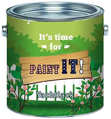 Paint IT! langfristiger 2-Komponenten Bootslack SET für GFK, Polyester und Kunststoff Yachtlack inkl. Härter GLÄNZEND ALLE RAL Töne und klarlack Bootsfarbe Yachtfarbe Lack (2,5 L, Moosgrün RAL 6005)