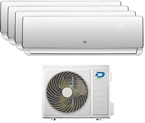 Climatiseur inverter quadri split Frozen R32, 9000+9000+12000+12000 Btu Diloc, classe A++/A+, fonction smart Wi-Fi