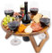 Table à Vin Pliante Extérieure - Maintient Les Verres à vin et la Bouteille en Place - Support De Verres à Pied - Porte-Verre à Vin Suspendu - Table de Pique Nique - Outdoor Wine Picnic Table
