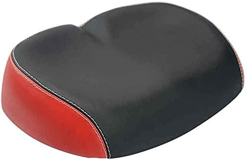 Sillín de Bicicleta Sillón de Bicicletas Big Bum BIVO Cojín Grande for Bicicleta de montaña, Bicicleta Plegable, Bicicleta de Carretera, Bicicleta de Hilado, Bicicletas de Ejercicio (Color : Black Re