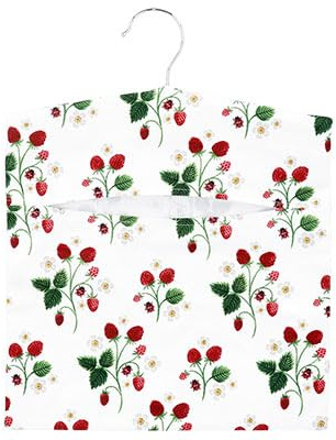Gisela Graham Strawberry Fabric Peg Bag