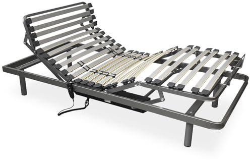 amuéblate Online - Cama Articulada Eléctrica Ergotop con 5 Planos y Estructura Reforzada - Ergonómica, Fiable y Silenciosa, Motor Alemán, 105 x 190