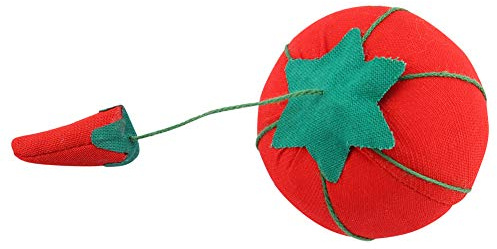 Coussin à Aiguilles en Forme de Boule de Tomate, Support de Coussin à épingles en Tissu Doux, Taille Pratique pour la portabilité, Garde les épingles et les Aiguilles en sécurité