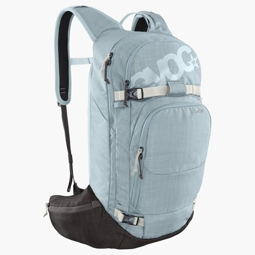 EVOC LINE 20 Tourenrucksack, Skirucksack (Lawinenfach mit Notfallplan, Ski-/Snowboard Befestigung, Hüftgurttaschen, BODY HUGGING), Mint - Coffee