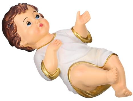 TOYANDONA 1pc Jesus Resin Figurine, Small Jesus Figure for Nativity Scene, Religious Saint Ornament for Christmas And Home Decor (2. 36 Inch)