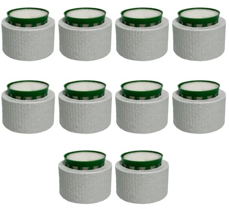 RWAJZAX 10 piezas de cerámica para acuario estabilizadores de plantas anillos resistentes al agua con forro de algodón y cesta para decoración mejorada
