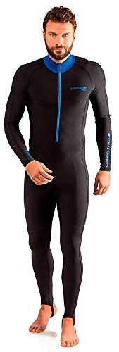 Cressi Skin 1 mm – Superelastischer Anzug, schwarz, blau, Größe XL/5