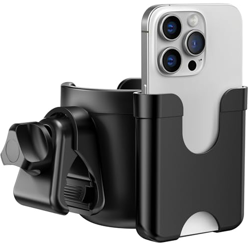 Cup Holder for Walker: Stroller Cup Holder Attachment with Phone Holder