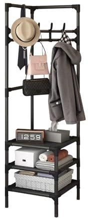 Ergocar Multifunktionaler Garderobenständer. Unterteilt in verschiedene Positionen, hohe Speicherung mit hoher Effizienz. Geeignet, um Taschen, Kleidung, Schals usw. zu platzieren.
