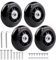 LSTOPGO Ersatz-Räder,70mmx24mm Gummi-Lenkrollen-Räder Reparatur mit 608zz Inline Outdoor Skate Ersatz-Räder,Gepäck-Koffer Ersatz-Räder -2Axles